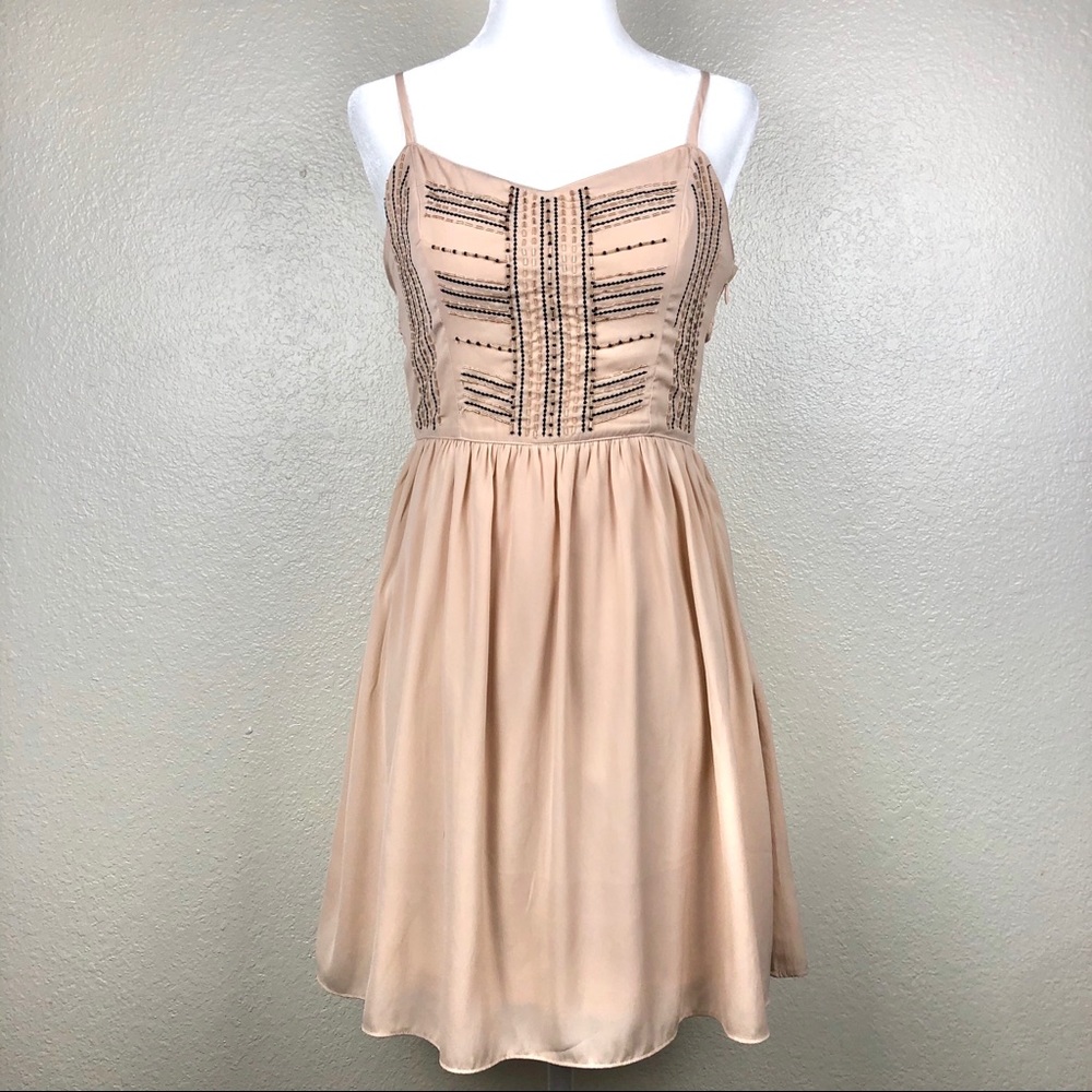 American Eagle Beaded Cut Out Back Dress
